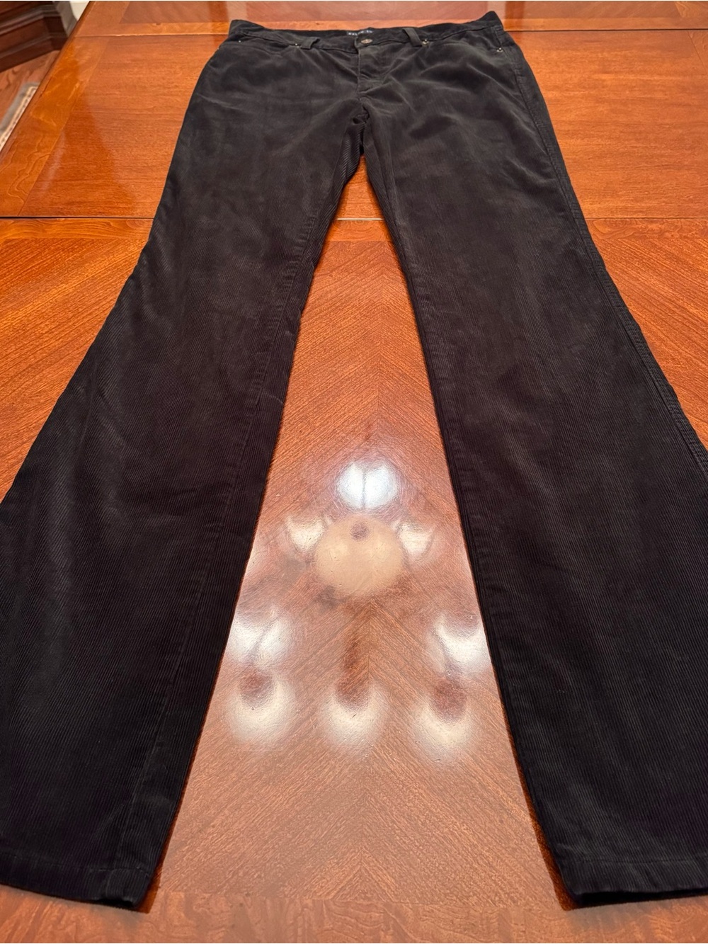 Polo Ralph Lauren Pants 100% Cotton Black Women's Corduroy Jeans Size - 8 - Picture 11 of 15